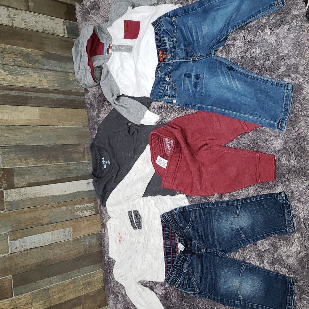 Cat&jack and 7 for all mankind bundle toddler boy 12 months